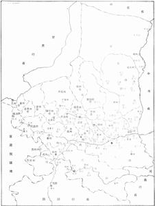 元代陝西行省全圖