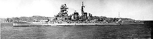 概觀 艦種 巡洋戰艦→戰艦（高速戰艦） 艦級 金剛型（4號艦） 製造廠 長崎市三菱造船所 下水 1913年12月1日 服役 1915年4月19日 結局 1942年11月15日被擊沉 除籍 1942年12月20日 技術數據 基準排水量 31,980噸 滿載排水量 36,600噸 全長 222.0米 全寬 31.0米 吃水 9.7米 動力 蒸氣渦輪引擎（4座4軸） 功率 13,6000馬力 最高速度 29.8節 續航距離 10,000浬（14節）5,400浬（18節） 乘員 1,360人 武器裝備 4座35.6厘米連裝主炮16座15.2厘米5裝艦炮8座12.7厘米連裝高角炮 裝甲 水線203毫米甲板70毫米彈藥庫甲板70+102毫米 日語寫法 日語原文 霧島 假名 きりしま 羅馬字 Kirishima  艦長志摩猛 大佐（大正4年／1915年12月13日就任） 松村純一 大佐（大正5年／1916年12月1日就任） 中村正奇 大佐（大正6年／1917年7月16日就任） 三村錦三郎 大佐（大正6年／1917年12月1日就任） 勝木源次郎 大佐（大正7年／1918年11月10日就任） 橫尾尚 大佐（大正8年／1919年11月20日就任） 安村介一 大佐（大正9年／1920年1月8日就任） 寺岡平吾 大佐（大正10年／1921年12月1日就任） 安東昌喬 大佐（大正11年／1922年12月1日就任） 坂元貞二 大佐（大正12年／1923年11月6日就任） 藤田尚德 大佐（大正13年／1924年12月25日就任） 加藤隆義 大佐（大正14年／1925年10月20日就任） 本宿直次郎 大佐（大正15年／1926年12月1日就任） 岩村兼言 大佐（昭和2年／1927年12月1日就任） 古川良一 大佐（昭和3年／1928年3月10日就任） 廣田稔 大佐（昭和4年／1929年2月8日就任） 藤澤宅雄 大佐（昭和4年／1929年11月1日就任） 菊野茂 大佐（昭和5年／1930年12月1日就任） 宇野積三 大佐（昭和6年／1931年12月1日就任） 北岡春雄 大佐（昭和7年／1932年12月1日就任） 高橋伊望 大佐（昭和8年／1933年11月15日就任） 丹下薰二 大佐（昭和9年／1934年11月15日就任） 三川軍一 大佐（昭和10年／1935年11月15日就任） 牧田覺三郎 大佐（昭和11年／1936年12月1日就任） 金澤正夫 大佐（昭和12年／1937年12月1日就任） 多田武雄 大佐（昭和13年／1938年11月15日就任） 久保九次 大佐（昭和14年／1939年11月15日就任）兼任 友成佐市郎 大佐（昭和14年／1939年12月27日就任） 河野千萬城 大佐（昭和15年／1940年11月15日就任）兼任 山口次平 大佐（昭和16年／1941年8月15日就任） 岩淵三次 大佐（昭和17年／1942年4月20日就任）