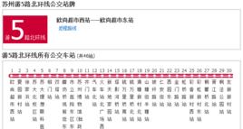 蘇州公交遊5路北環線