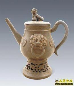 長嘴獅子蓋紫砂壺 長嘴獅子蓋紫砂壺