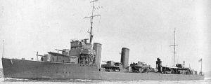 1934年時的“布羅克”號，它於1942.11.8在北非登入戰役中作為特攻艦載步兵強攻阿爾及爾海灘。