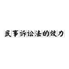 民事訴訟法的效力