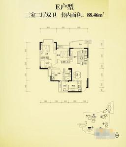 保利康橋樓盤戶型圖舉例