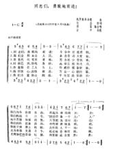 《同志們勇敢地前進》簡譜