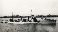1937年上海行動中的栗號