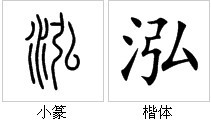 “泓”字的字源演變