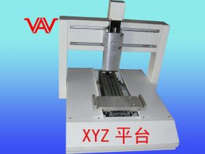 工作範圍x/y/z：300*300*100mm最大速度：500mm/sec機械精度：±0.02mm重複精度：±0.02mm傳動系統：步進馬達/皮帶機器尺寸：538*500*539mm重量：40kg