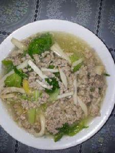 杏鮑菇肉末湯