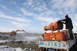 新疆北部發生融雪性洪水