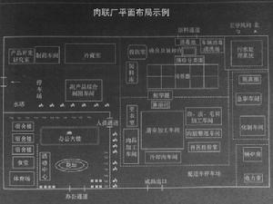 中小型肉聯廠平面布局示例