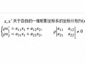 一維射影對應