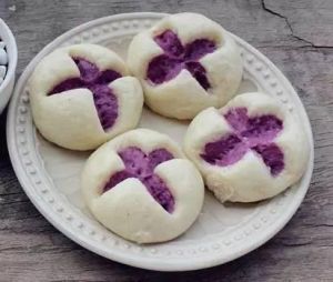 紫薯花捲