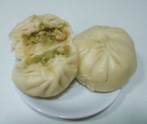 豬肉小白菜餡包子