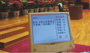 《北京市食品安全條例》立法通過