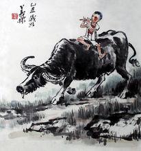 屈義林畫作《牧牛圖》