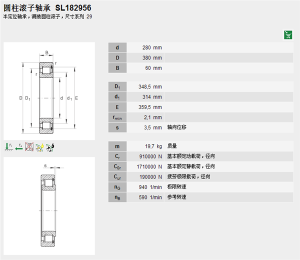 INA SL182956圓柱滾子軸承