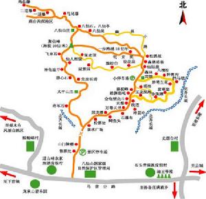 八仙山地理位置