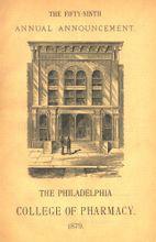 1879年的費城藥學院