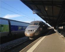 南特站內的一輛TGV列車