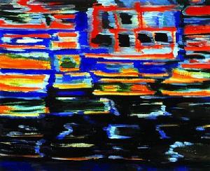 羅錚油畫：《德彪西的大海》