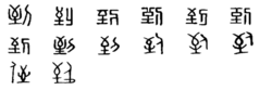 到字演變