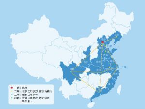 百利威倉儲物流全國網路布局圖