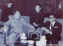 1965年為毛主席會見印尼客人擔任翻譯