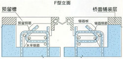 橋樑伸縮縫普通型號斷面圖