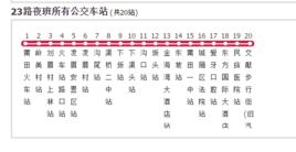 莆田公交23路夜班