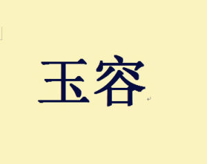 玉容[漢語詞語]