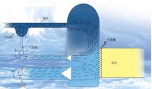 鹽差能發電原理