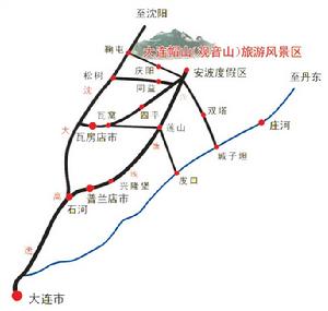 大連帽山路線圖