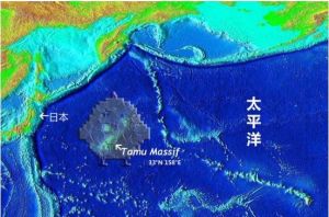 這個名為Tamu Massif的海底火山高約4千米，寬約640千米，位於日本東部的太平洋底，是一座死火山。