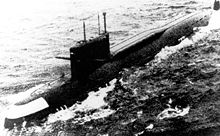 航行中的楊基I級潛艇