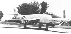 （圖）XF-88B試驗機，可見機首的三葉螺旋槳