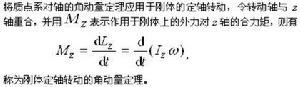 剛體定軸轉動的角動量定理