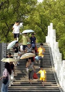 （圖）高溫紅色預警信號