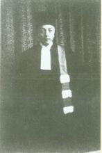 1925年，劉半農獲博士學位時的畢業照