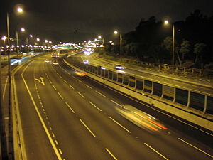 （圖）吐露港公路大埔滘段