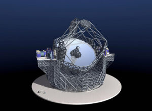 歐洲極大望遠鏡的虛擬效果圖