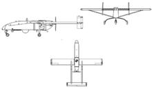 先鋒無人偵察機三視圖