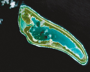 圖為無人居住的尼庫馬魯魯島，該島可能是埃爾哈特的最後葬身之處。