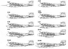 A-6主要型號線圖