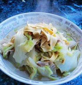 大白菜燉乾豆腐