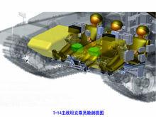 T-14主戰坦克乘員艙剖視圖