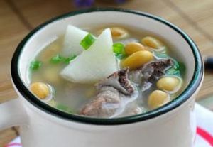 肉骨黃豆湯