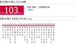 宿遷公交沭陽103路