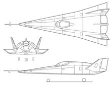 X-24B三面圖