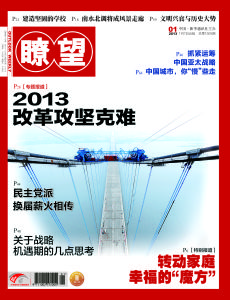 《瞭望》新聞周刊2013年第一期