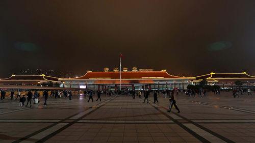 拱北口岸夜景